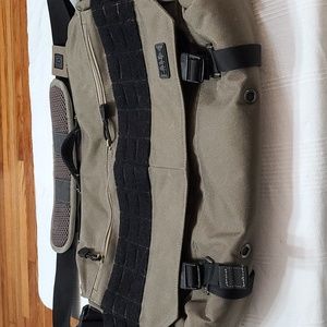 5.11 Tactical Crossbody Messenger Laptop Bag Army Green/Black Adjustable 19x15"